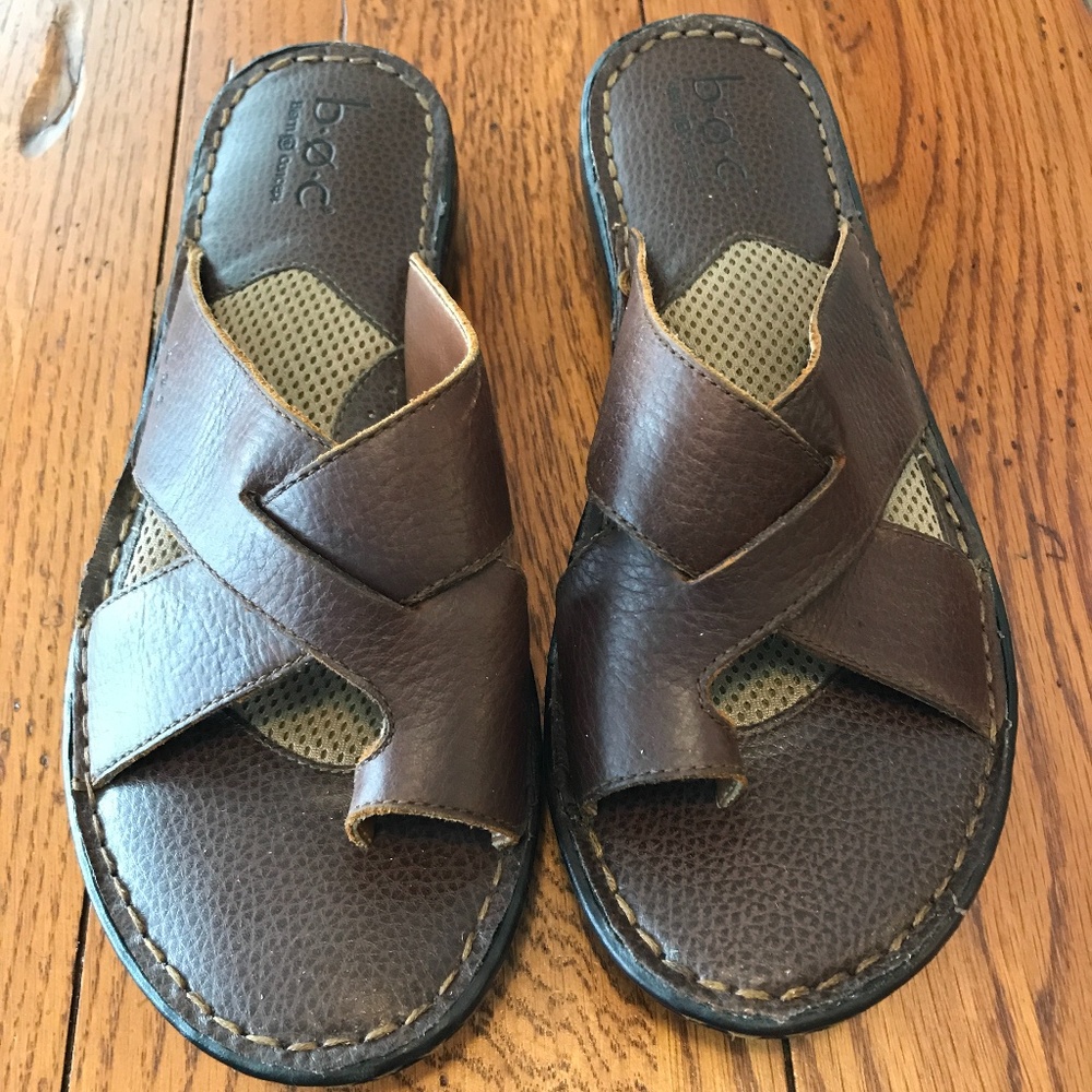 BOC Born Concept Women's Brown flat Sandal Size 10